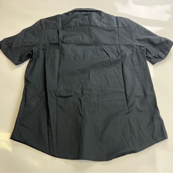 alfani men’s black button up shirt L m127-30 - Picture 2 of 3